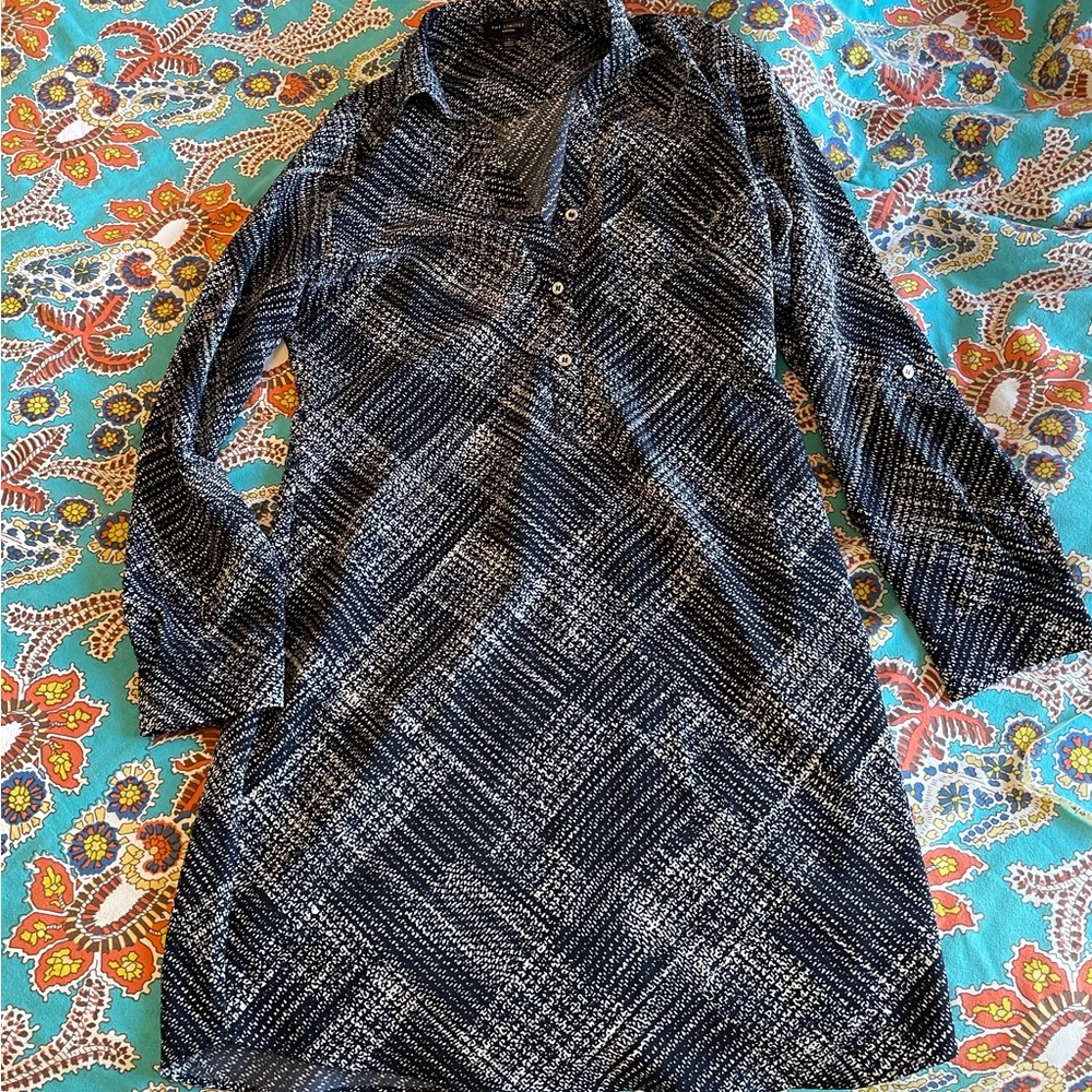 The Limited S Ashton Shirt Dress Tab Long Sleeve